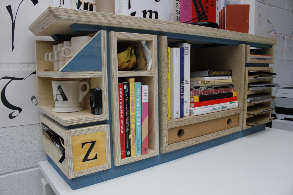 Desk Tidy for 'Zag' graphic deign and print studio